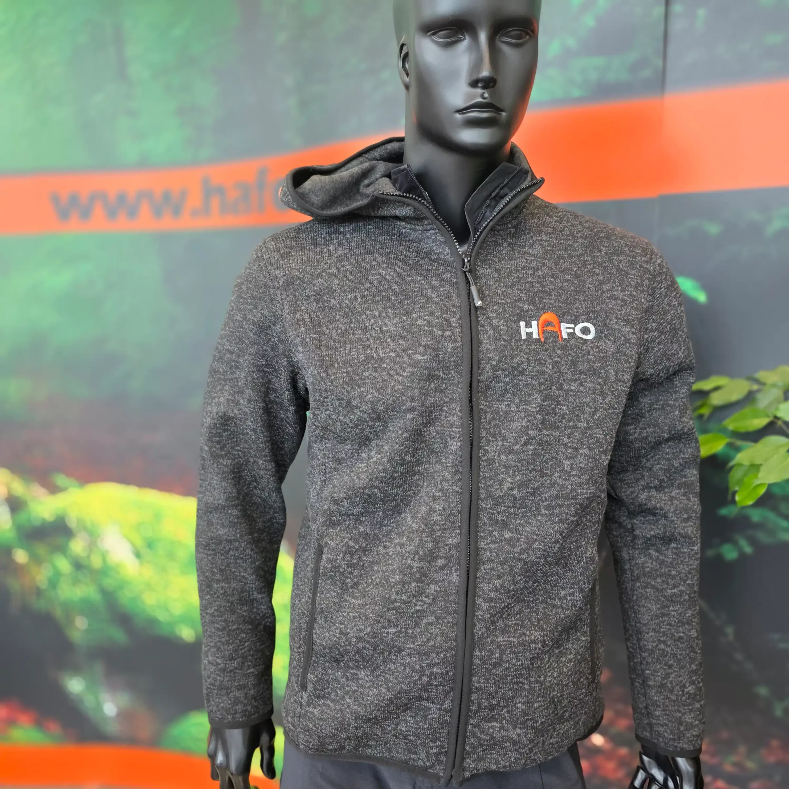 hafo-fanshop-herren-kapuzenjacke-strickfleece-grau image 4