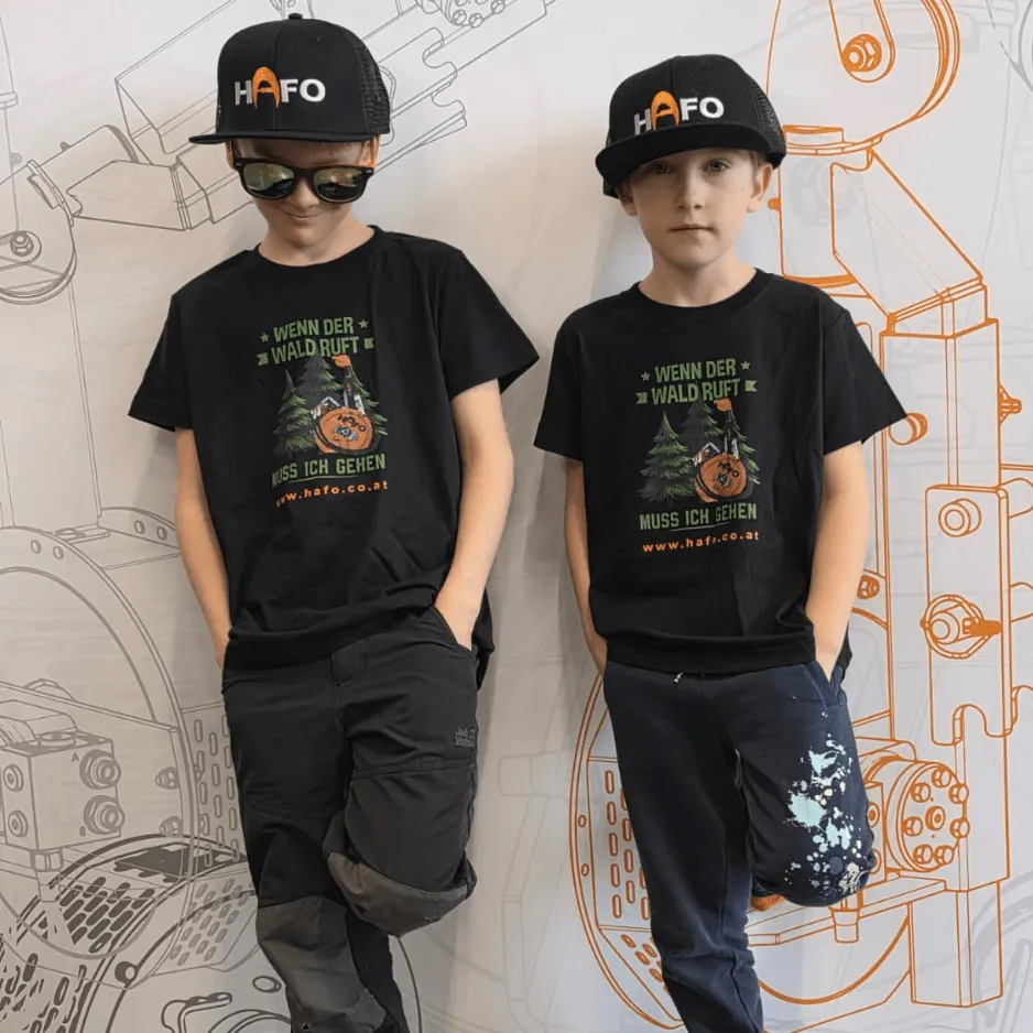 hafo-kinder-shirt-wenn-der-wald-ruft-schwarz image 1
