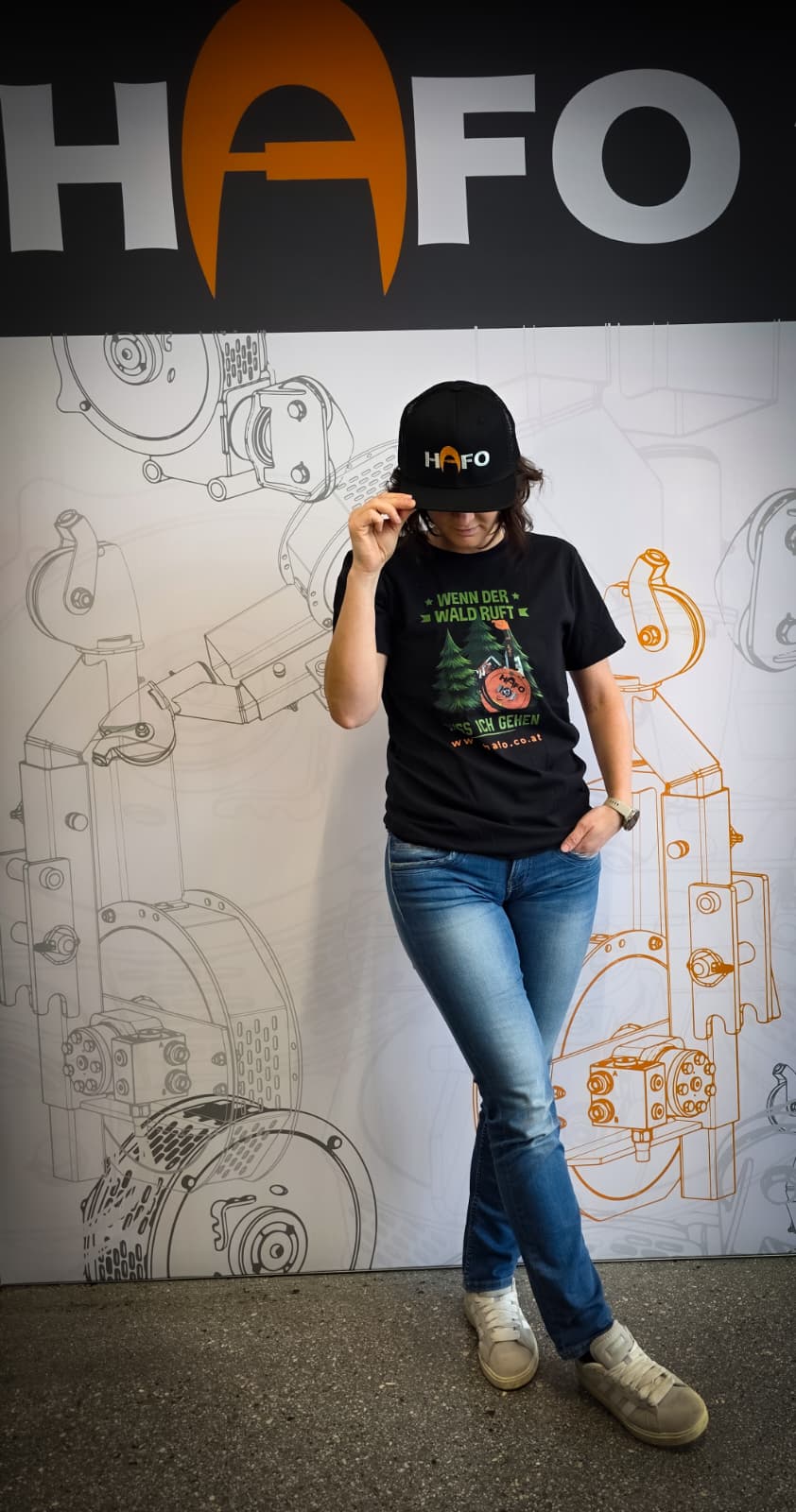 hafo-fanshop-wenn-der-wald-ruft-t-shirt-schwarz-100-baumwolle image 2