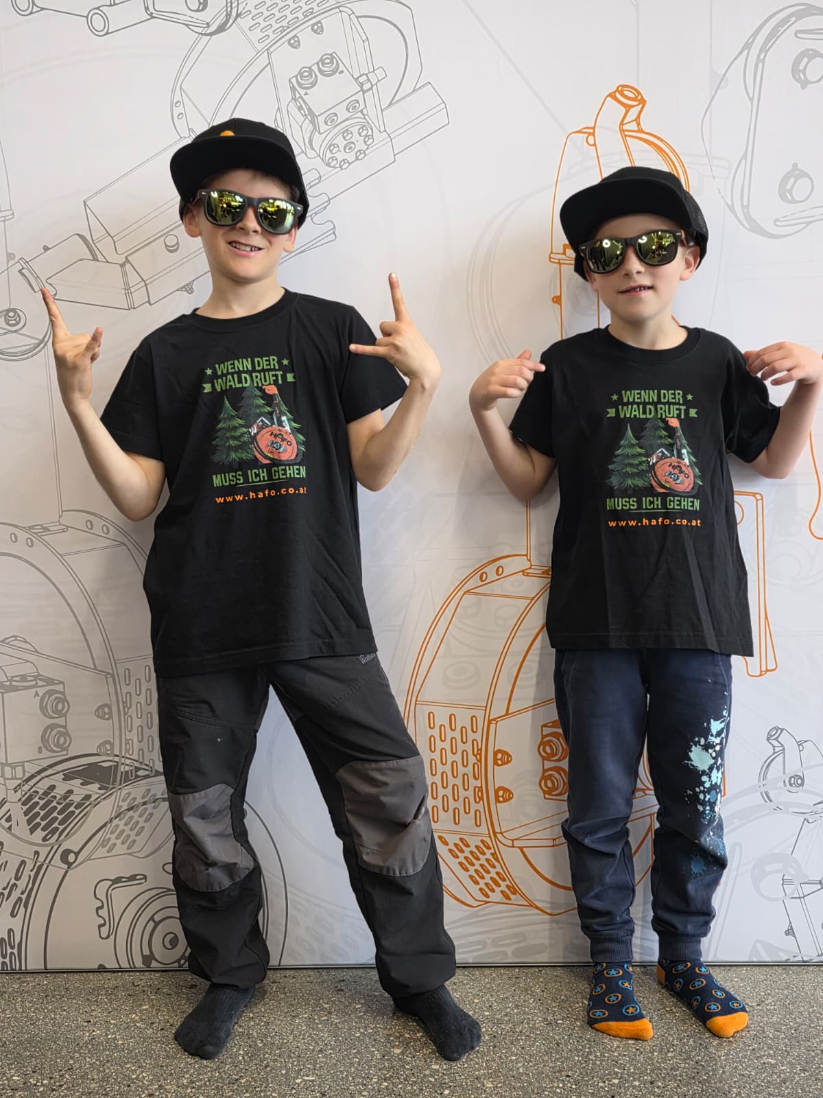 hafo-kinder-shirt-wenn-der-wald-ruft-schwarz image 4