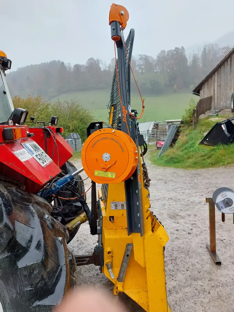 hafo-konsole-hilfswinde-uniforest-rechts-easy-250-m-beschichtet image 1