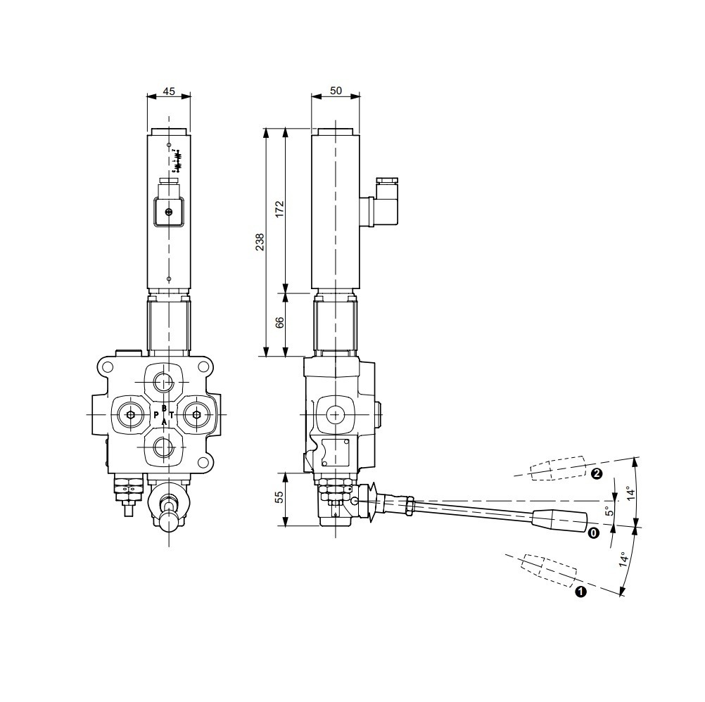 hafo-hydraulikkomponenten-steuerventil-12v-90l-dw-mit-handhebel image 7